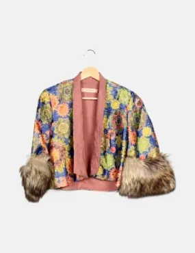Traffic People Blazer de vestir estampada multicolor