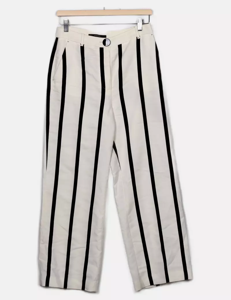 Uterqüe Pantalones de tela Anchos